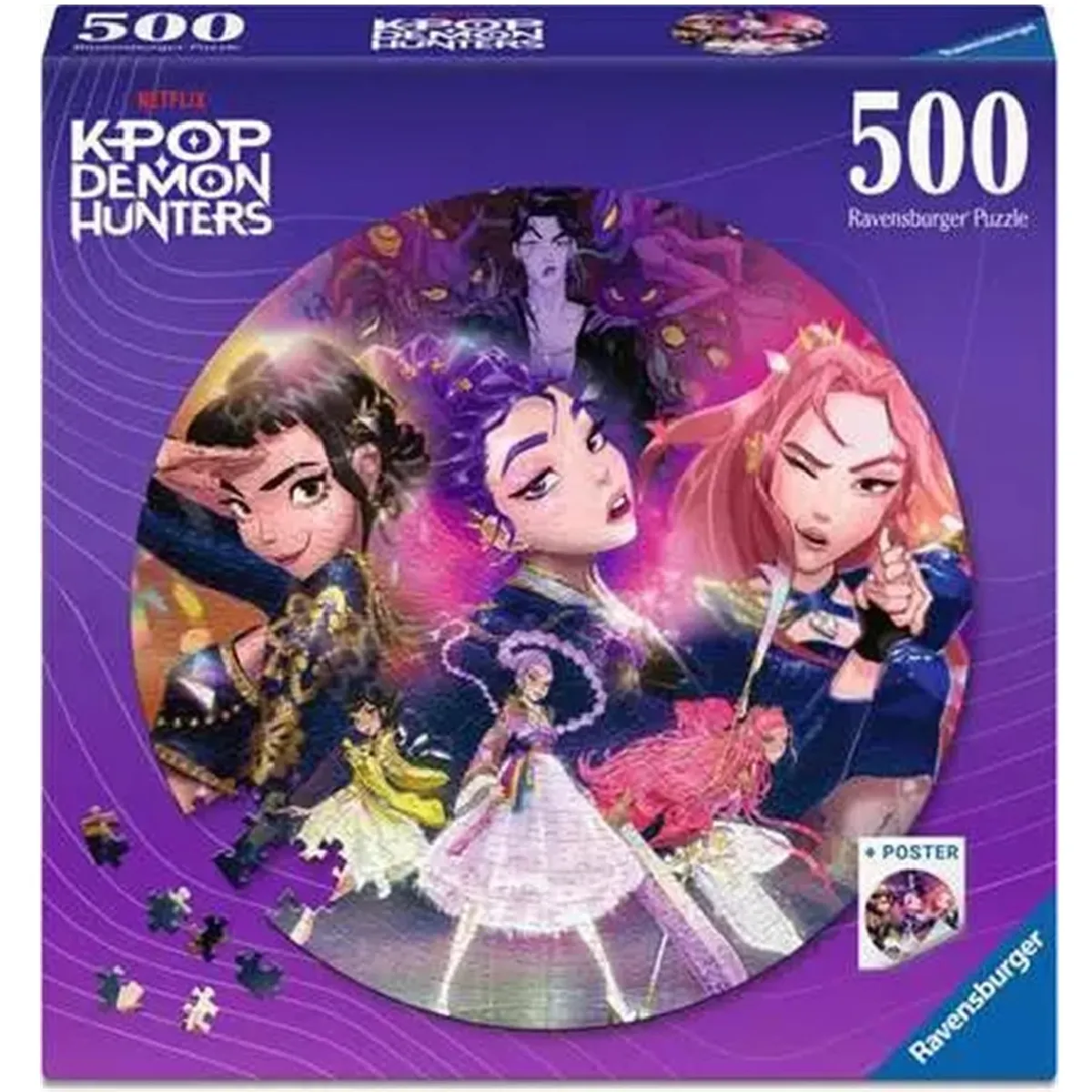 Ravensburger Puzzles Adultes 500 pièces KPop Demon Hunters Pour les fans / KPop Demon Hunters 12002052 - vue 4