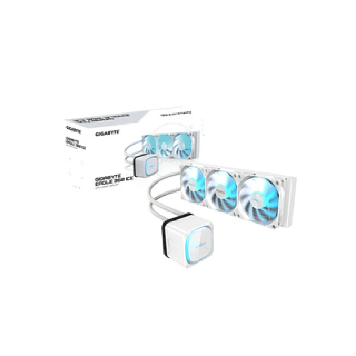Gigabyte Blanc Refroidisseur Liquide Cpu Eagle 360 Ice 3X120 Mm Argb Lcd - Neuf - Image 3