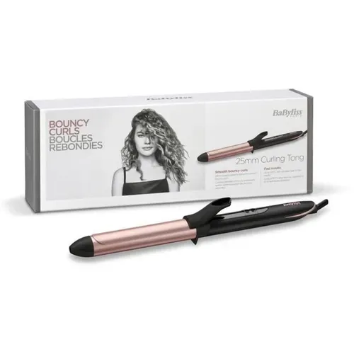Babyliss Fer à boucler C451E - 25 mm 6 températures jusquà 210°C revêtement quartz-céramique arrêt auto Blanc pour femme - vue 2