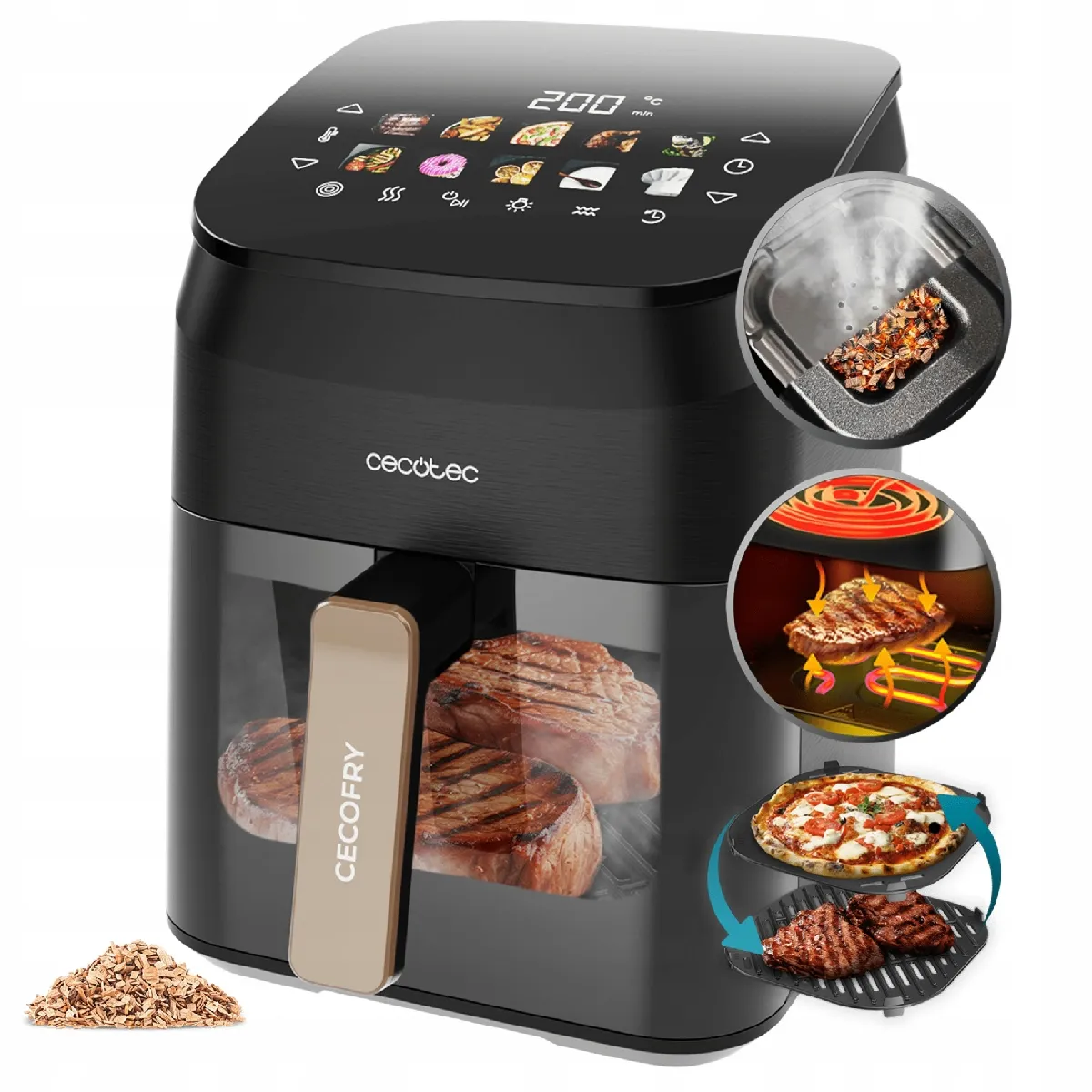 CECOTEC  Cecofry&Grill Smokin' 4500 4,5 L 1900 W