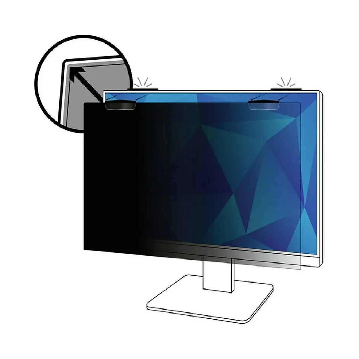 3M Filtre De Confidentialité Pour Moniteur - 25 Pouces