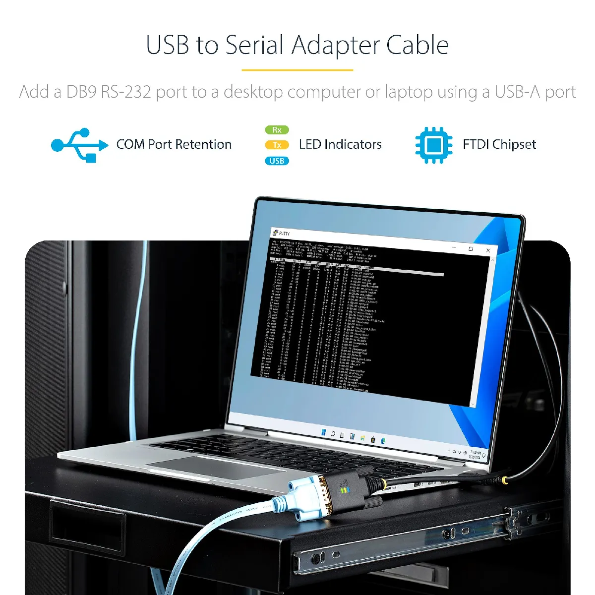 Startech.com Câble Adaptateur Usb Vers Série - 1 M