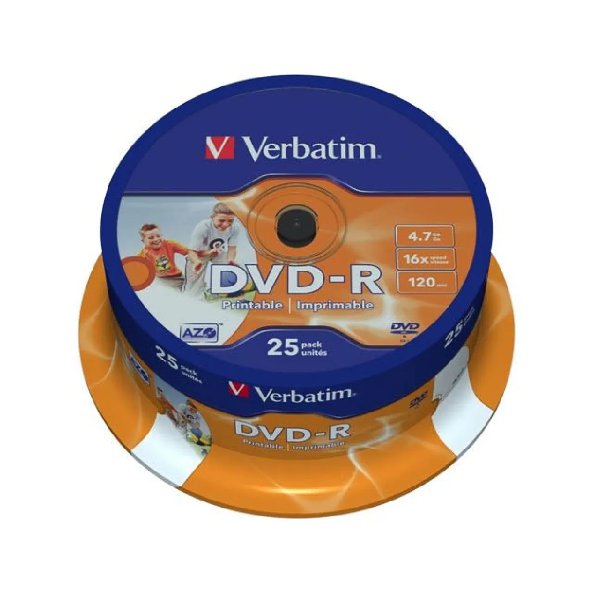 Verbatim DVD R 4.7 Go 16x imprimable par 10 boite - vue 5