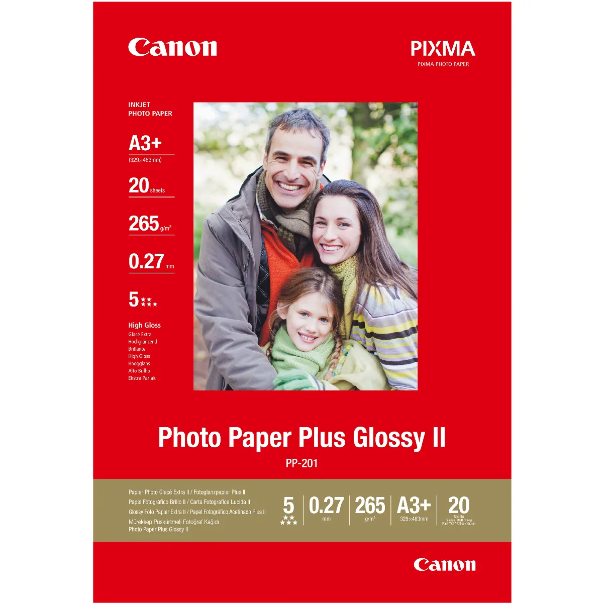 Canon Papier photo extra II A3 Plus PP 201 20 feuilles Neuf - vue 4