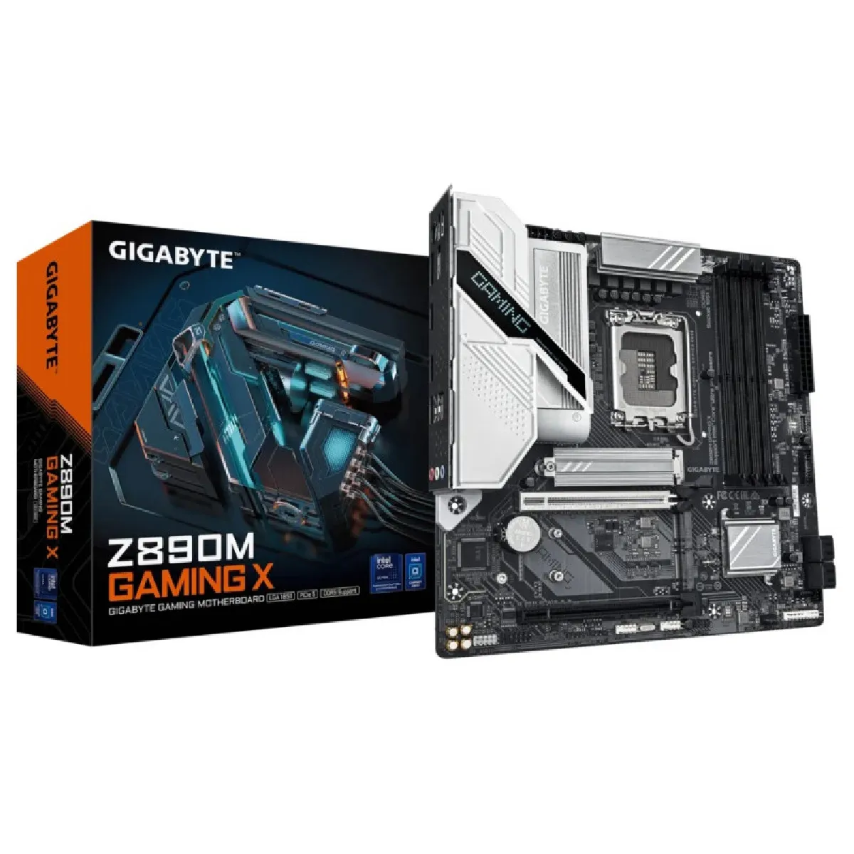 Gigabyte Noir Carte Mère Z890m Gaming X - Prend En Charge Les Processeurs Intel Core Ultra (Série 2), Vrm À 8+1+2 Phases, Jusqu'à 8800Mhz Ddr5 (Oc), 1Xpcie 5.0 + 2Xpcie 4.0, Lan 2.5Gbe, Usb 3.2 Gen 1 - Neuf - Image 4