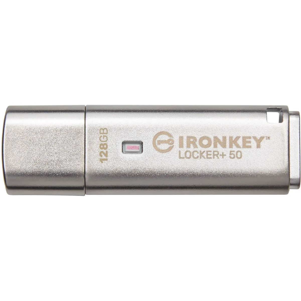 Kingston IronKey Locker+ 50 G2 - Clé USB - chiffré - 128 Go - USB 3.2 Gen 1 - Conformité TAA