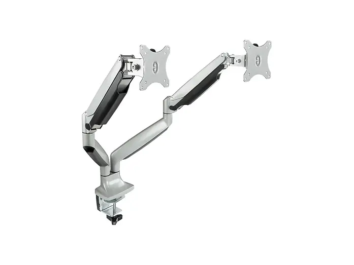 Tooq Argent Support De Table Double Moniteur