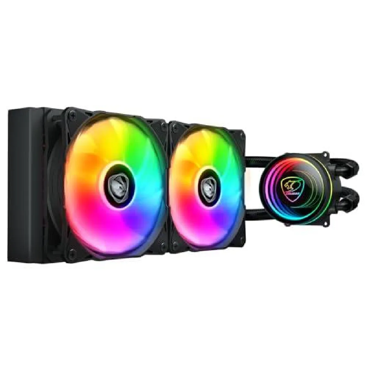 Cougar Noir Gaming Poseidon Elite Argb 240 Watercooling Tout-En-Un