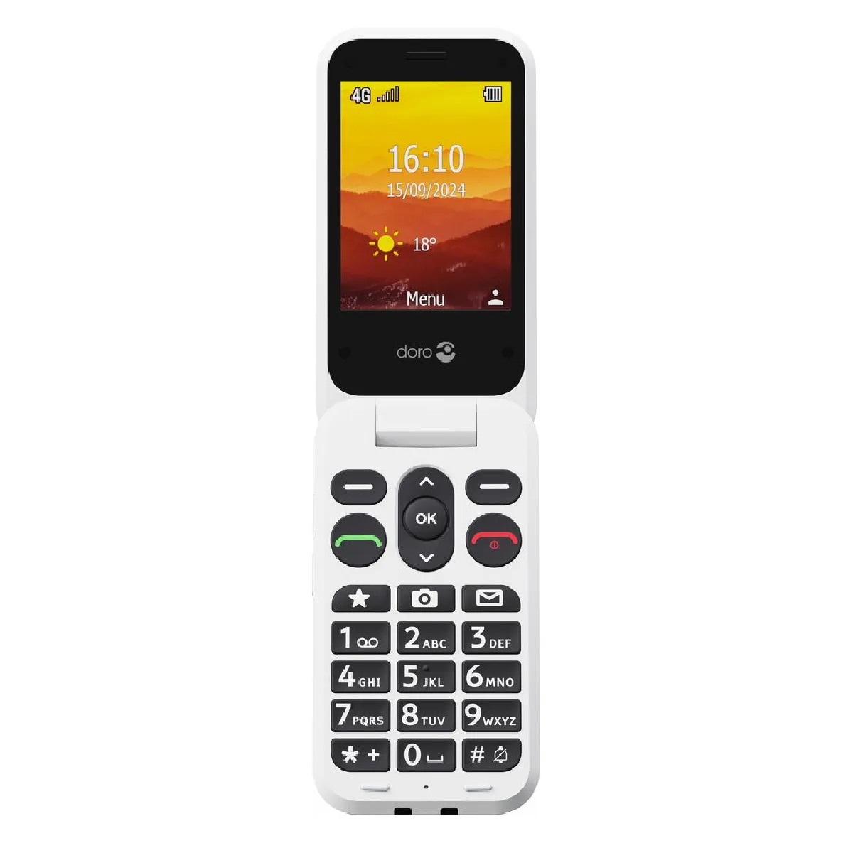 Téléphone Portable Senior Doro Leva L20 Rouge/Blanc