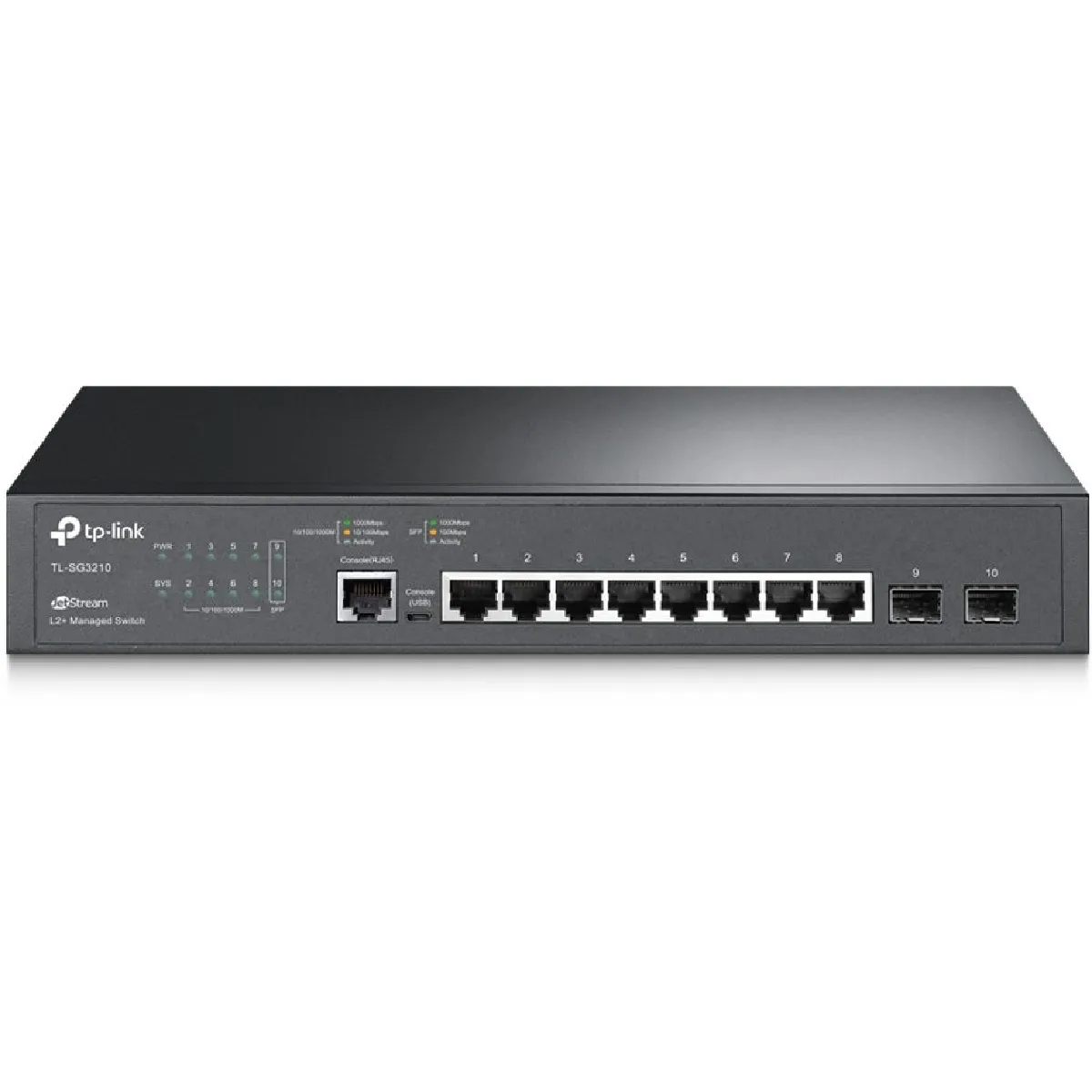TP-Link Switch SG3210 Omada JetStream 8 ports Gigabit L2+ avec 2 slots SFP