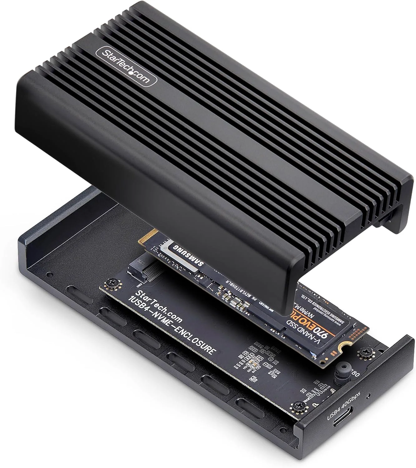 StarTech.com - Boîtier de stockage SSD - 1 Baie - PCIe 4.0 x 4 NVMe - Noir - Image 3