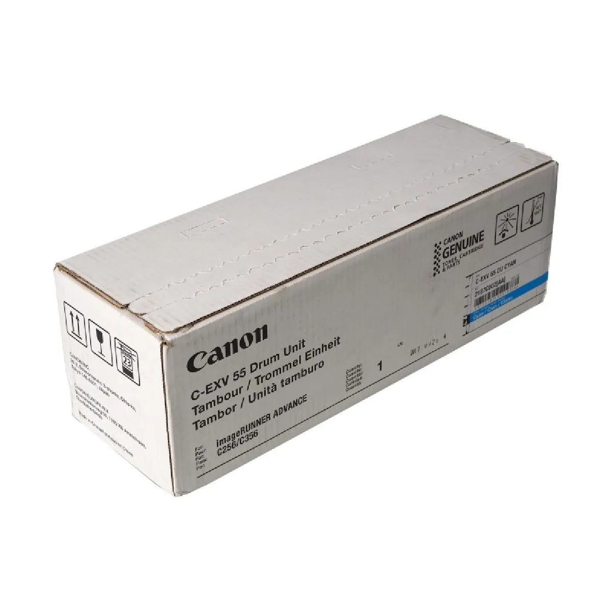 Canon C EXV 55 Cyan original kit tambour pour imageRUNNER ADVANCE C256i C356i DX C257i DX C357i DX C357P - vue 3