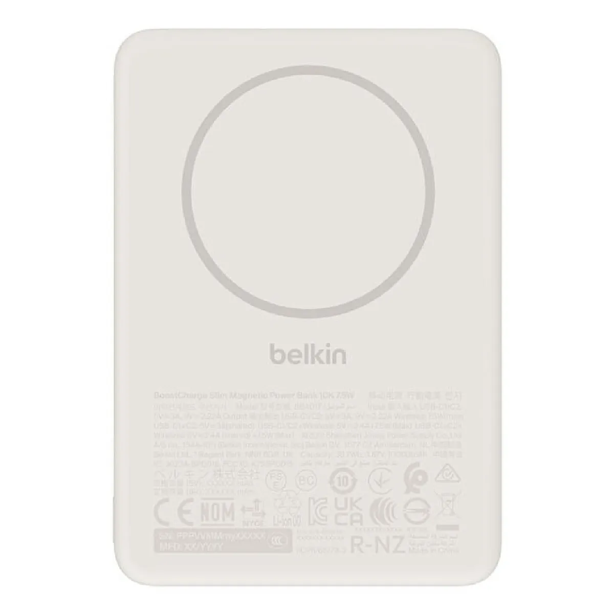 Belkin Batterie externe sans fil BPD017HQSA 5000 mAh