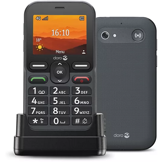 Doro Noir Leva L10 - 4G Téléphone De Service - Ram 64 Mo / Mémoire Interne 128 Mo - Microsd Slot - Écran Lcd (Tft) - 320 X 240 Pixels (60 Hz) - Rear Camera 2 - Image 6