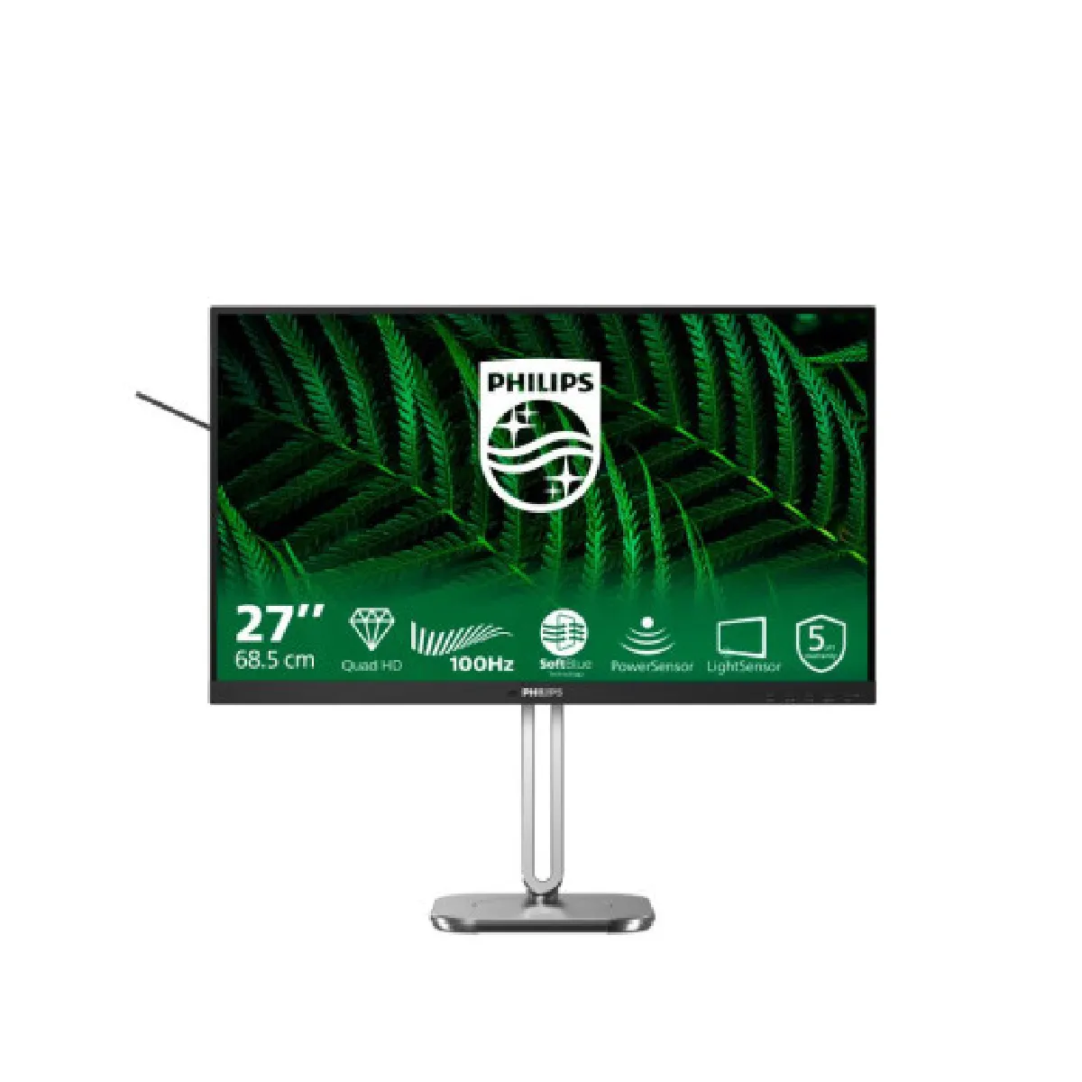 Philips 27B2G5200 Moniteur Full HD 27 Pouces réglable en Hauteur Haut parleurs Adaptive Sync 2560x1440 75 Hz 2X HDMI 1.4 1x DisplayPort 1.2 Hub USB - vue 7