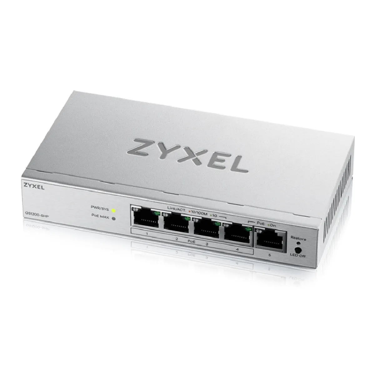 Zyxel Switch Réseau Gs1200-5Hpv3 - 5 Ports