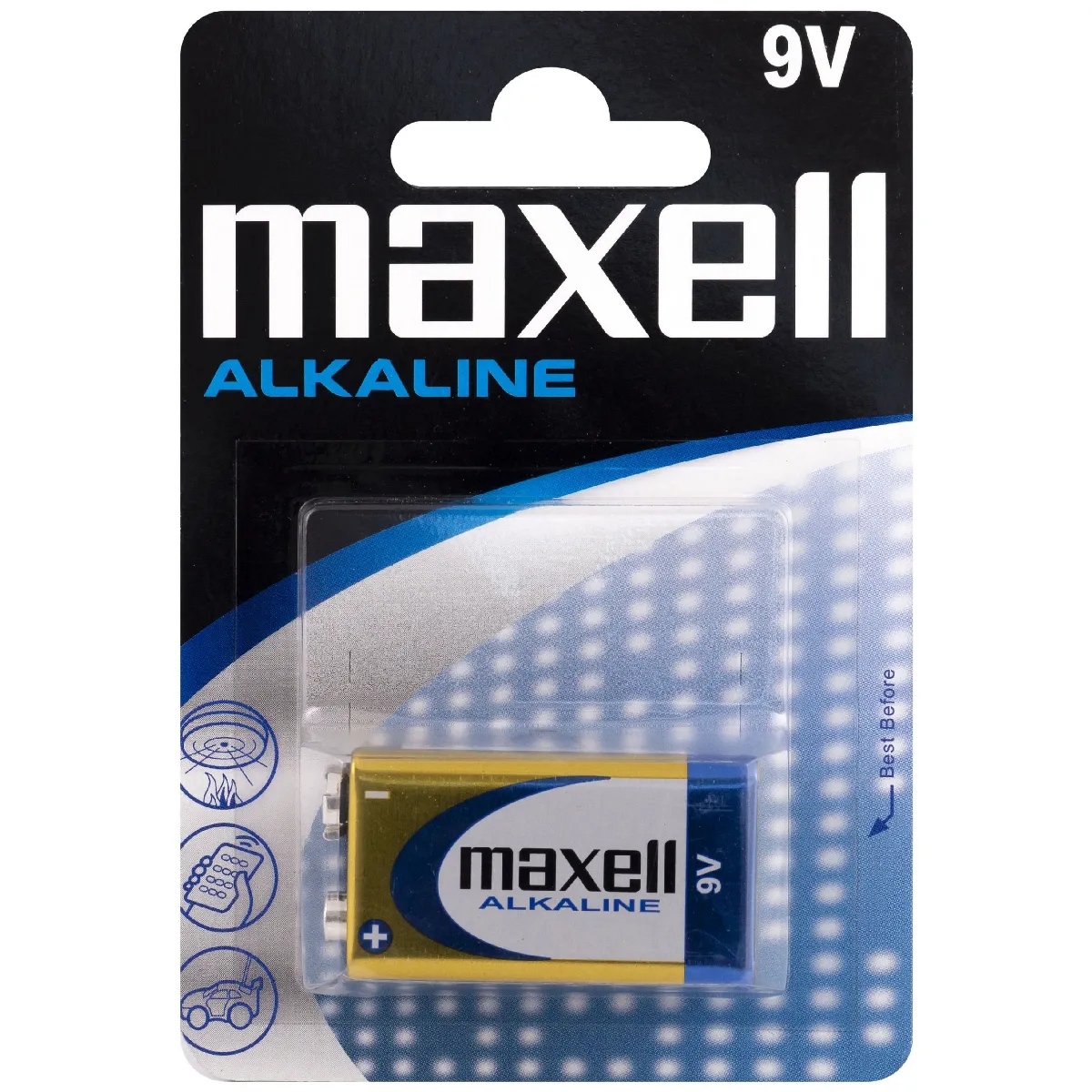 Maxell Pile alcaline MN1604 LR61 9V