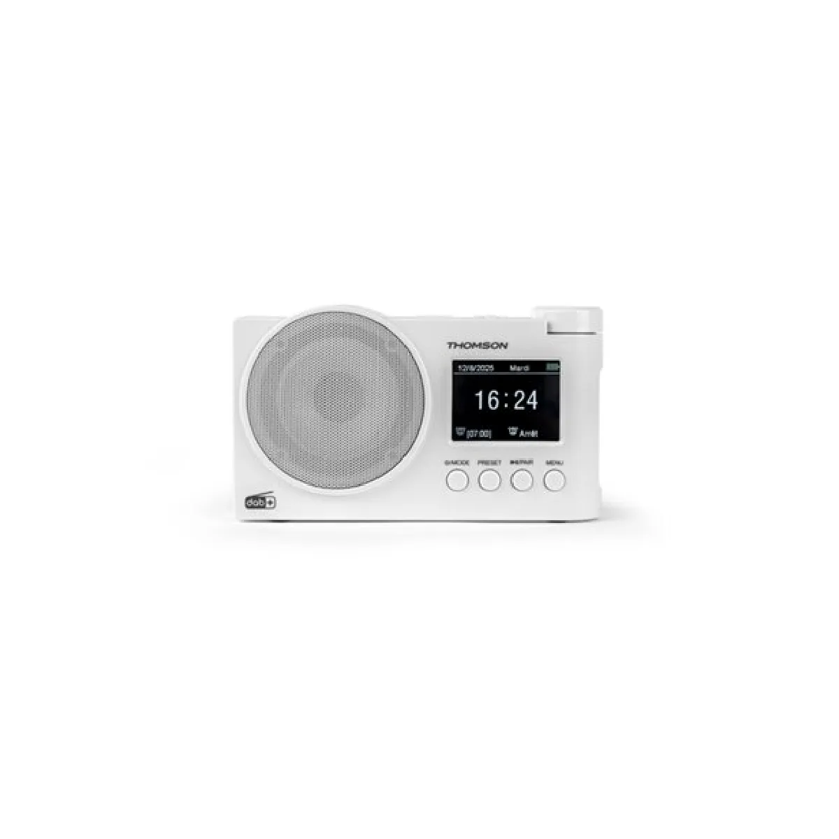 Radio DAB Thomson RT400DABBTWH – Enceinte Bluetooth, Réveil, USB - vue 4