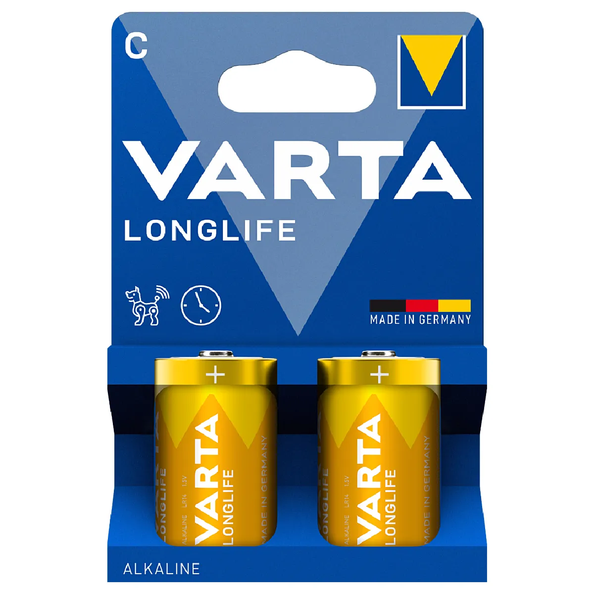 Pile Varta 04114 LR14 Alcaline 1 5 V 2 pieces Jaune - vue 3