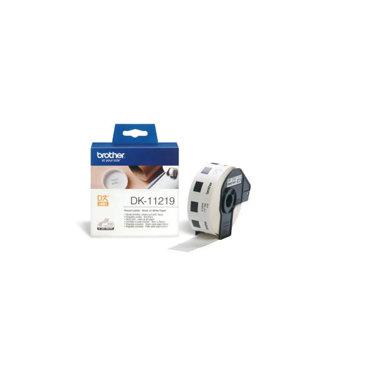Brother DK 11219 sur Rouleau 1 2 cm 1200 unités 1 rouleau x x 1200 étiquettes pour Brother QL 1050 QL 1060 QL 500 QL 550 QL 560 QL 570 QL 580 QL 650 QL 700 QL 720 - vue 2