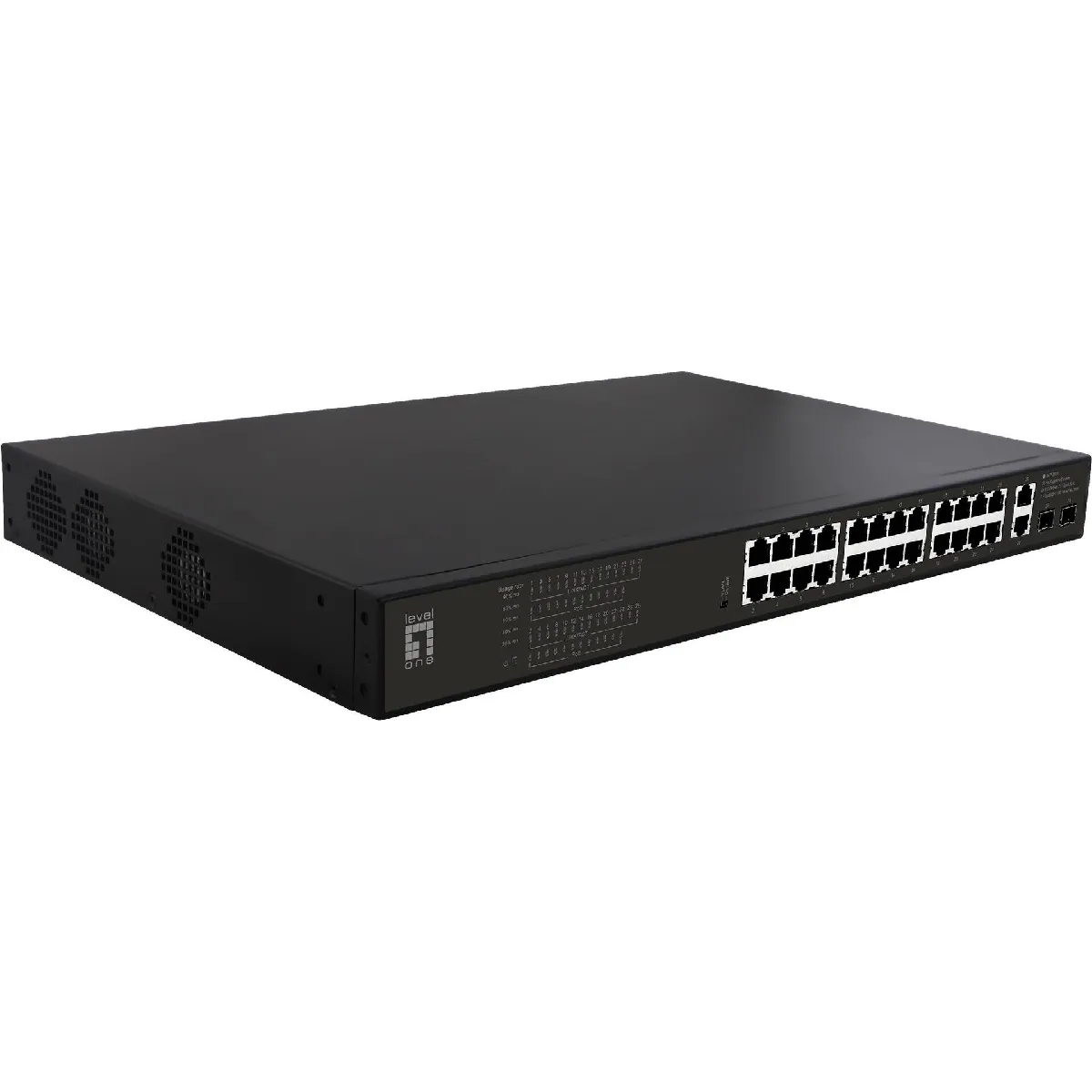 Levelone Noir Switch Réseau Gep-2821