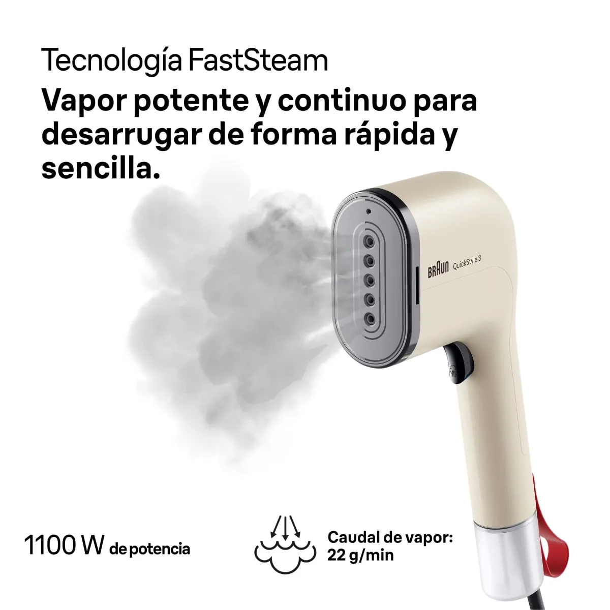 Vaporisateur à main Braun GS 3012 Réservoir Chauffe rapide