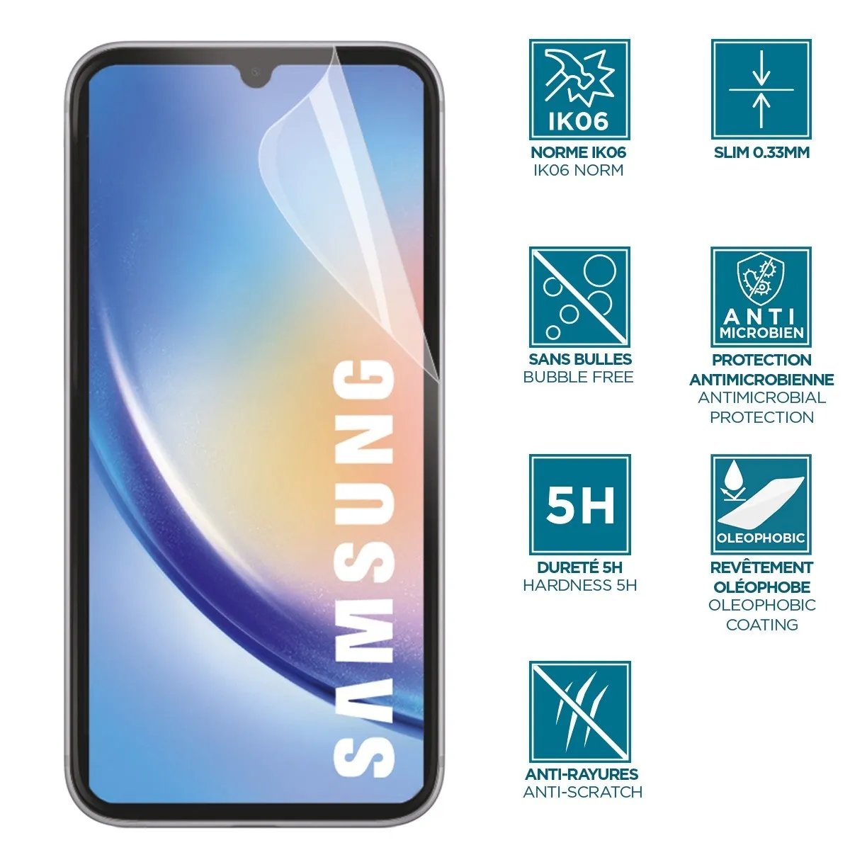 Mobilis Protection D'écran Pour Samsung Galaxy A34 5G