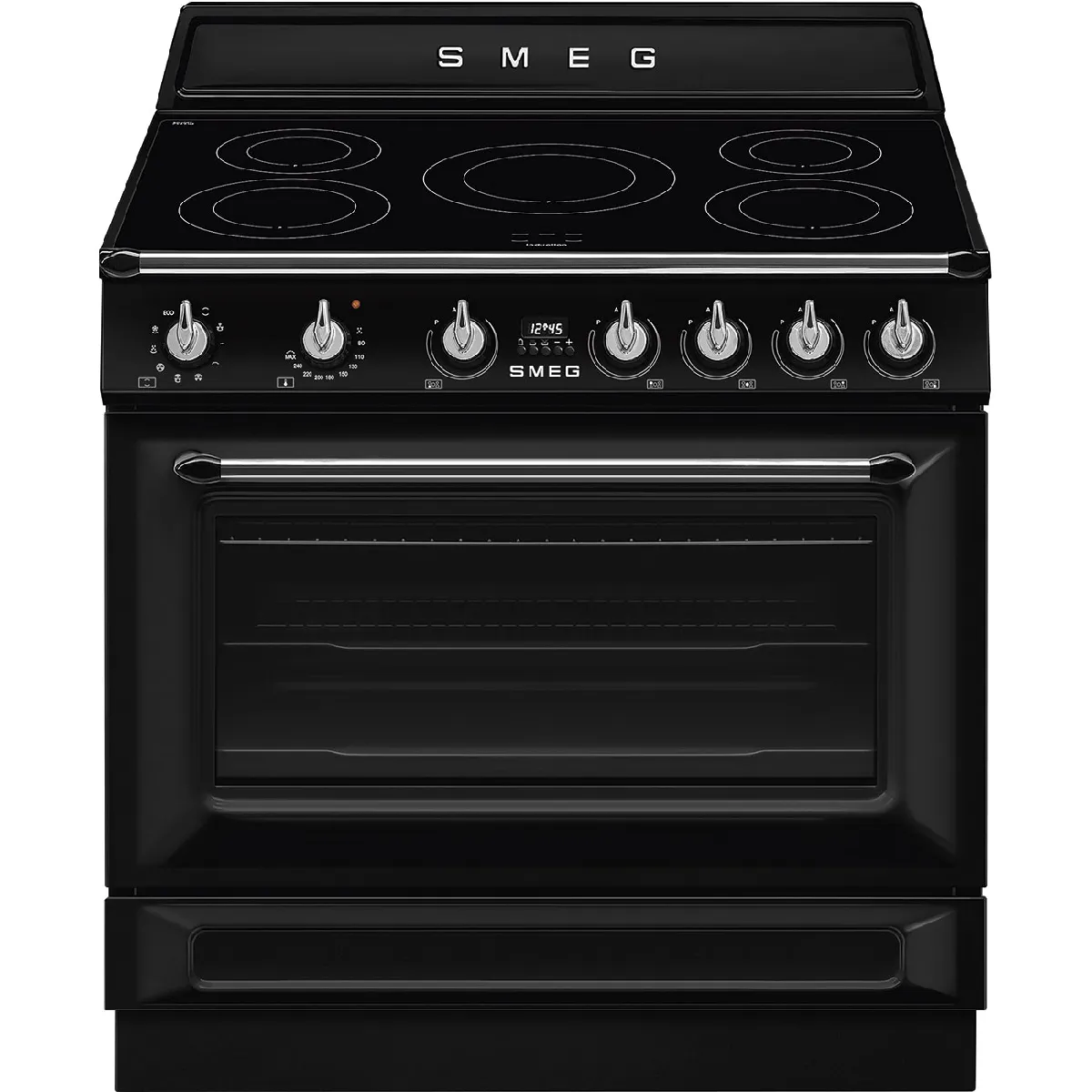 Piano De Cuisson Induction SMEG TR90IMBL – 90cm, 115L, 5 Foyers, 3000W - vue 2