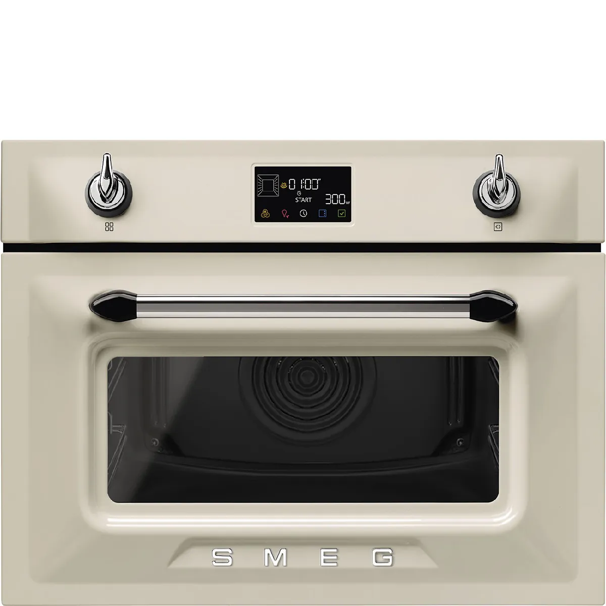 Micro-Ondes Combiné SMEG SO4902M1P – 40L, 7 Fonctions, Nettoyage Vapor Clean - vue 2