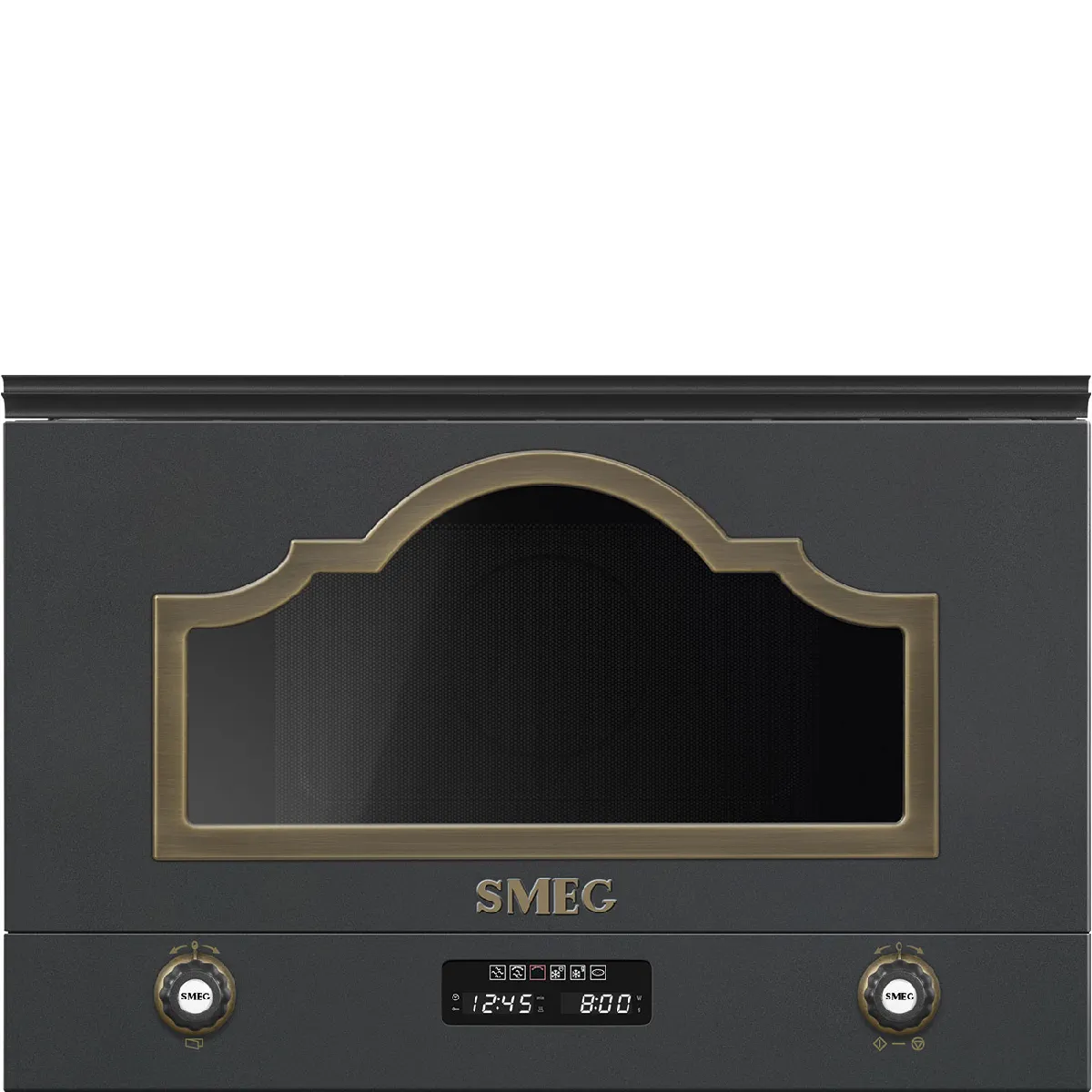 Four À Micro-Ondes Smeg MP722AO – 850W Avec Grill Anthracite - vue 2