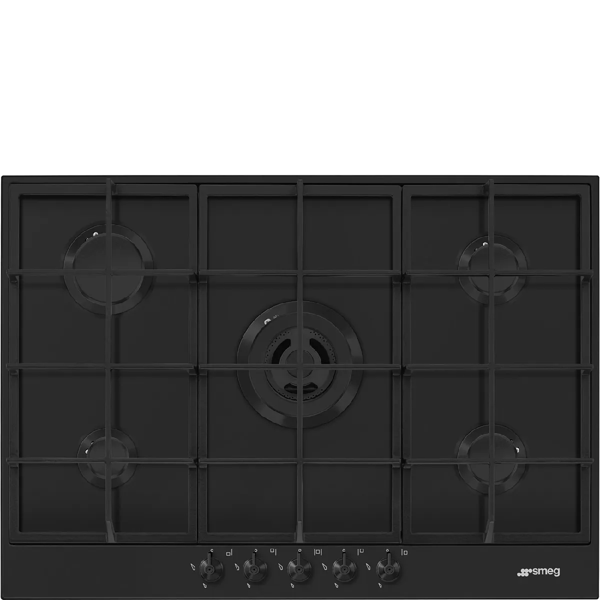 Smeg - Plaque Gaz - 5 Foyers - Noir Mat - Image 3