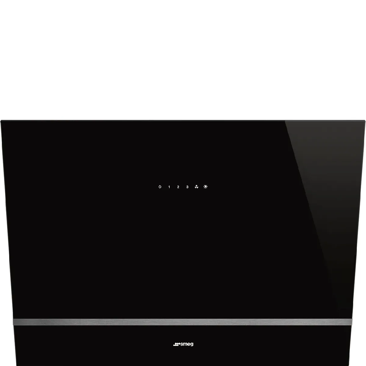 Non Communiqué Noir Hotte Décorative Murale Smeg Kv28n Verre 80 Cm Classe A - Image 3