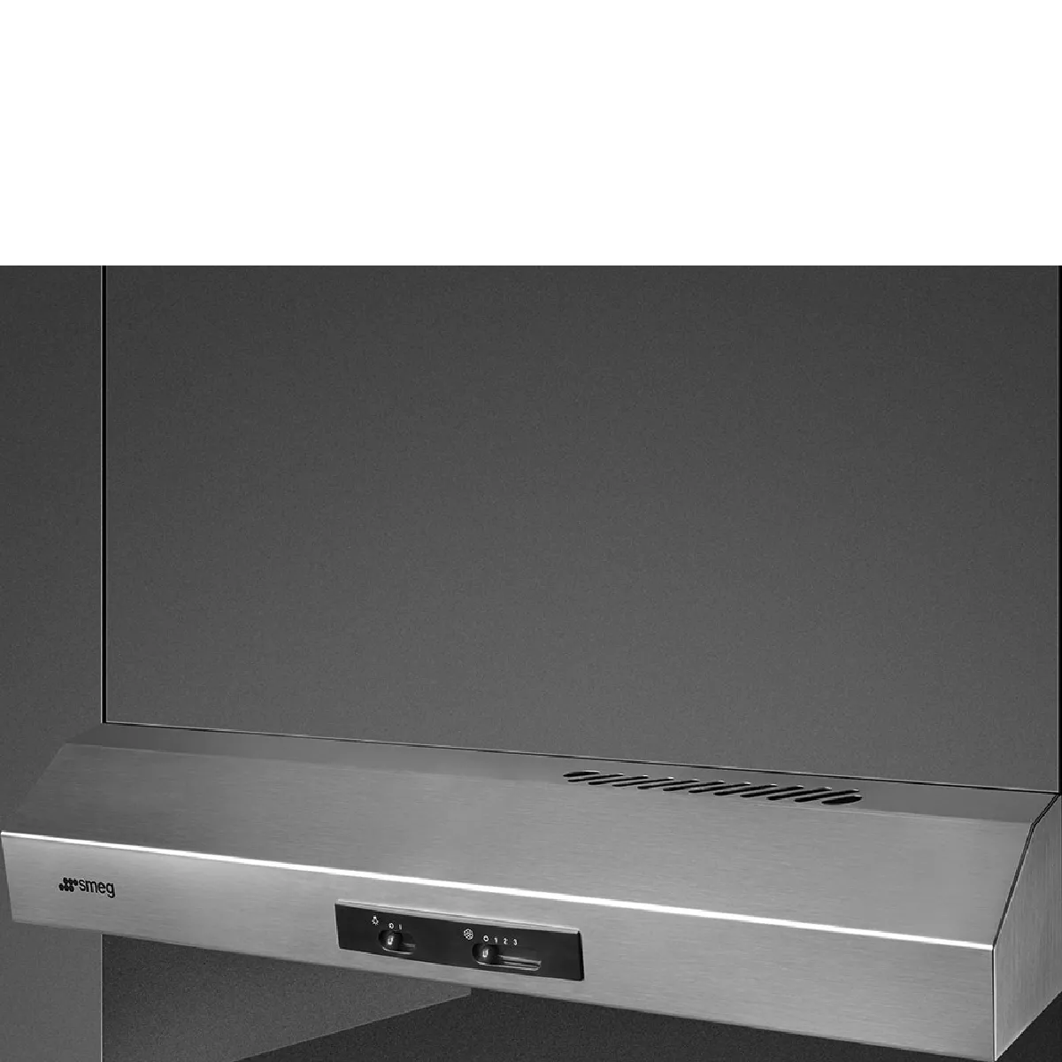 Campana extractora SMEG KTE60E2 Extraction 60cm inox avec LED et slider - vue 2