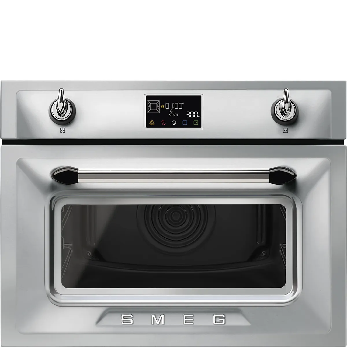 Four Micro-Ondes Combiné SMEG SO4902M1X – 40L, 800W, Gril 2000W, Multifonction