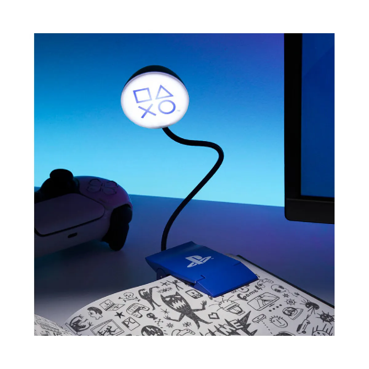Paladone Blanc/Bleu Lampe Playstation - Et