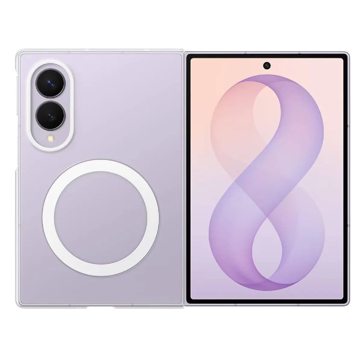 Samsung Pack 2-en-1 magnétique Transparent + Film anti-reflet Transparent pour Galaxy Z Fold 8 - vue 3