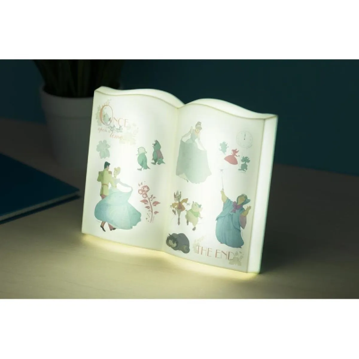 Paladone Blanc Veilleuse En Forme De Livre Magique Cendrillon - Image 2