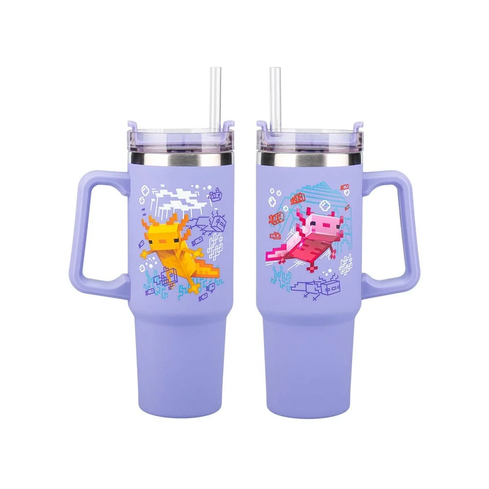 Minecraft Gobelet Tumbler Purple avec Paille Paladone Products 0,9 Litre - Image 3