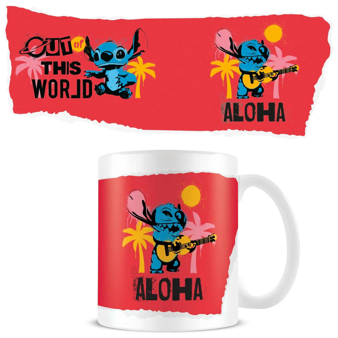 Pyramid Blanc Mug Lilo & Stitch Aloha - Image 3