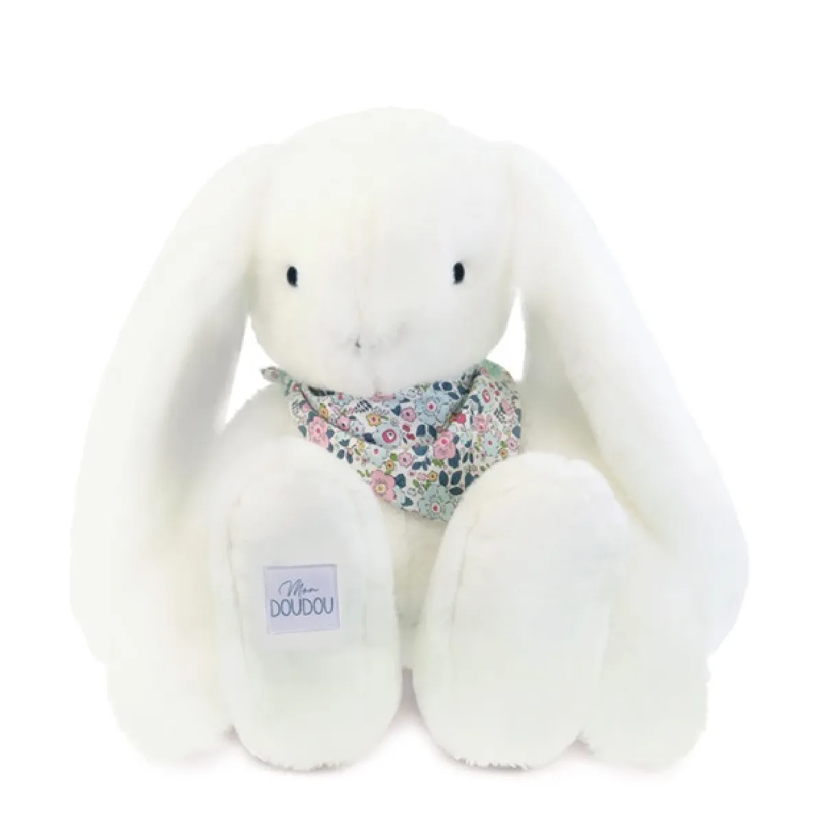 Non Communiqué Violet Lapin Fleurette - Blanc 50 Cm - Image 3