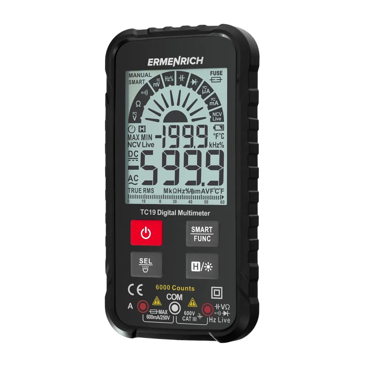 Ermenrich Multimètre Numérique Zing Tc19