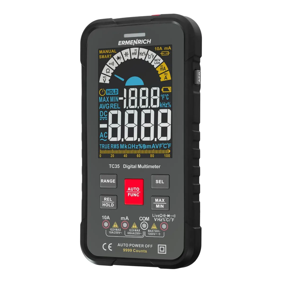 Ermenrich Multimètre Numérique Zing Tc35
