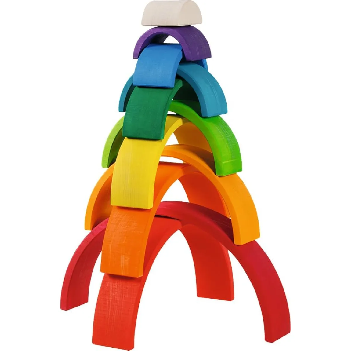 Goki - Blocs Arc-en-ciel - Jeu d'éveil en bois - 11 pièces - Image 3