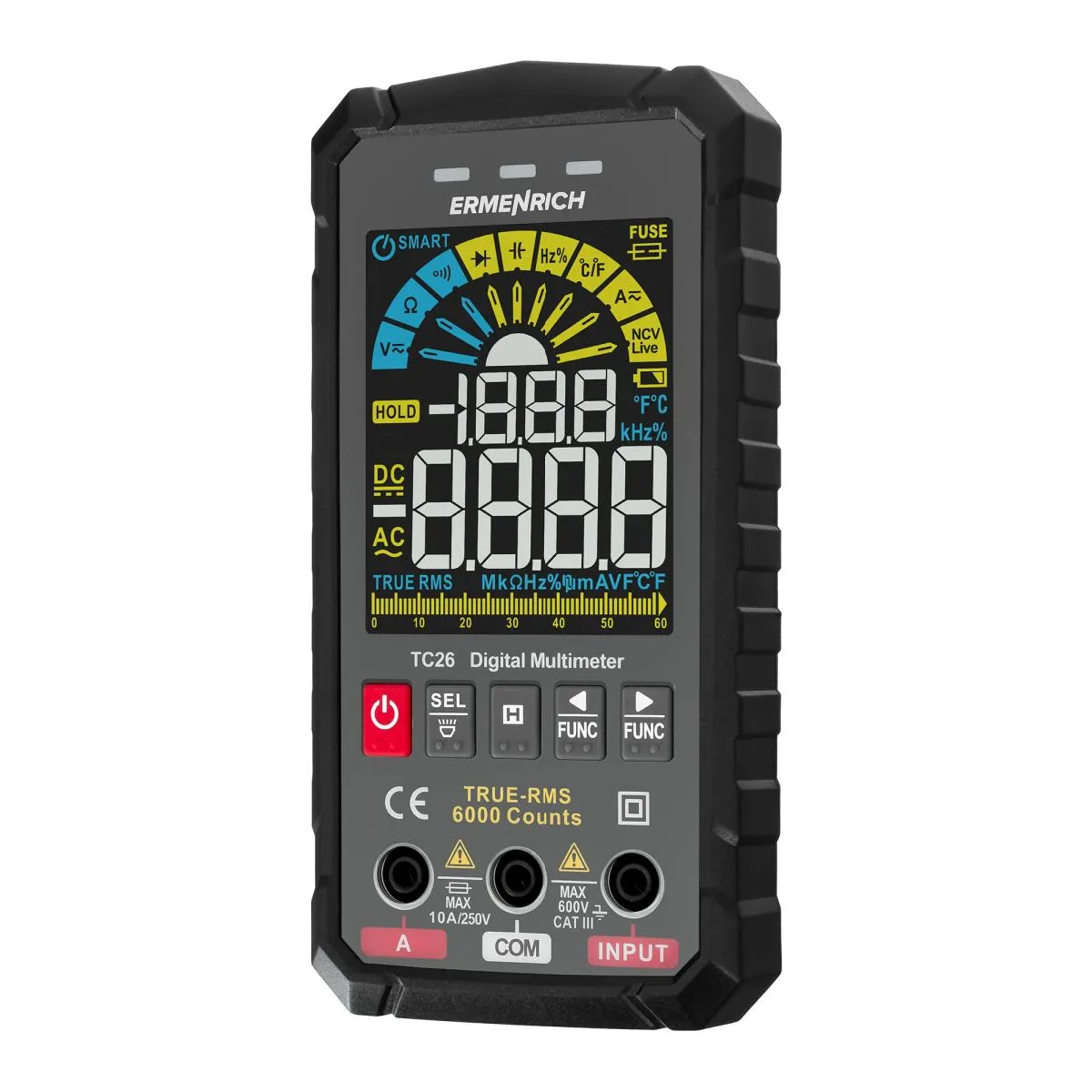 Ermenrich Multimètre Numérique Zing Tc26