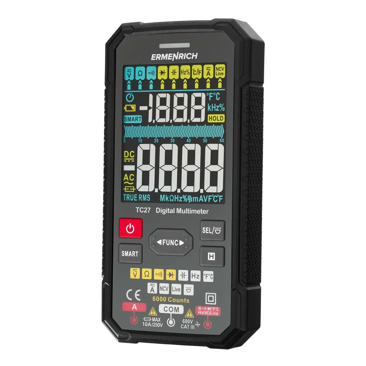 Ermenrich Multimètre Numérique Zing Tc27
