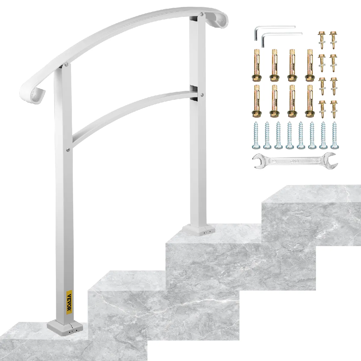 Vevor - Rampe d'Escalier - 3 Marches - 52,5 cm - Extérieur - Image 3