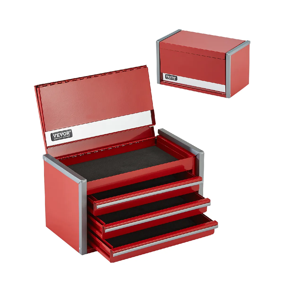 Vevor - Boîte à Outils - 3 Tiroirs - 218,4 mm - Rouge - Image 4
