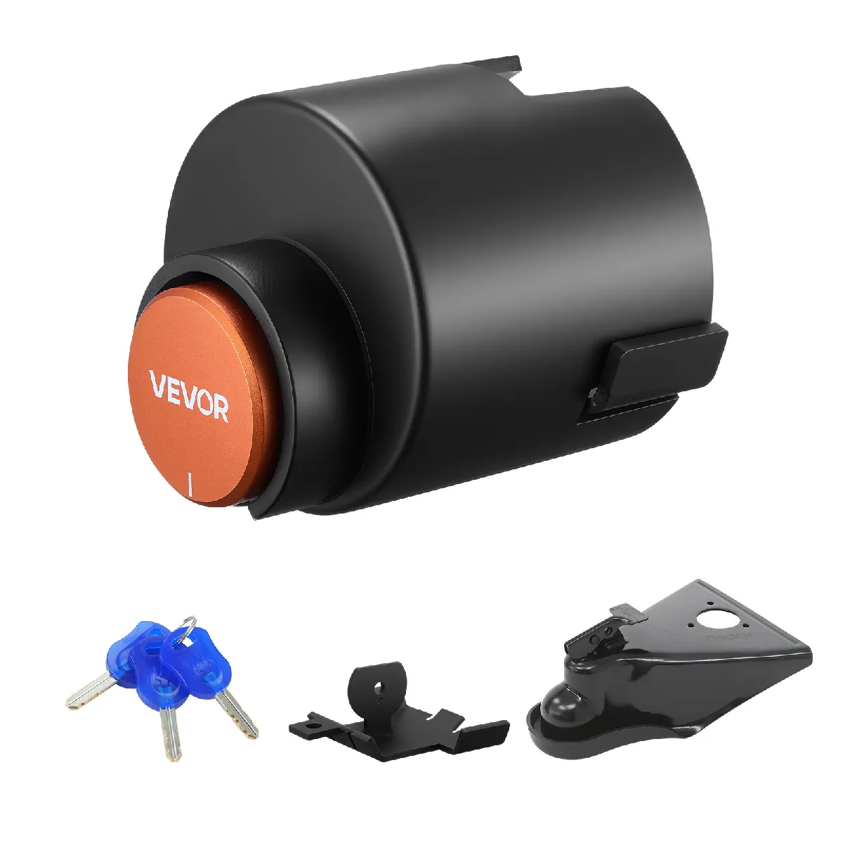 Vevor Antivol Attelage 58,6 Mm - Acier Anticorrosion, 3 Clés