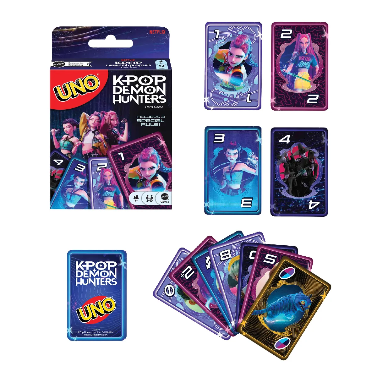 Mattel Multicolore Jeu Classique Uno K-Pop Demon Hunters - Image 4