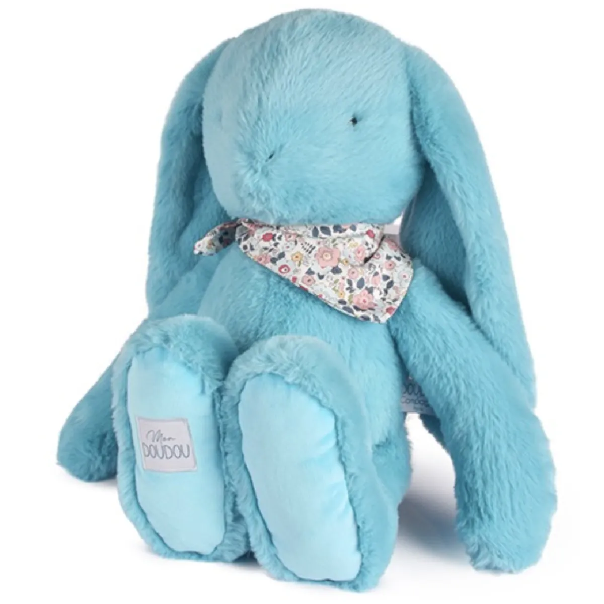 Peluche Lapin Fleurette Turquoise (50 cm) - Image 2
